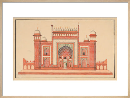 The Gateway to the Taj Mahal (art print, medium, natural)