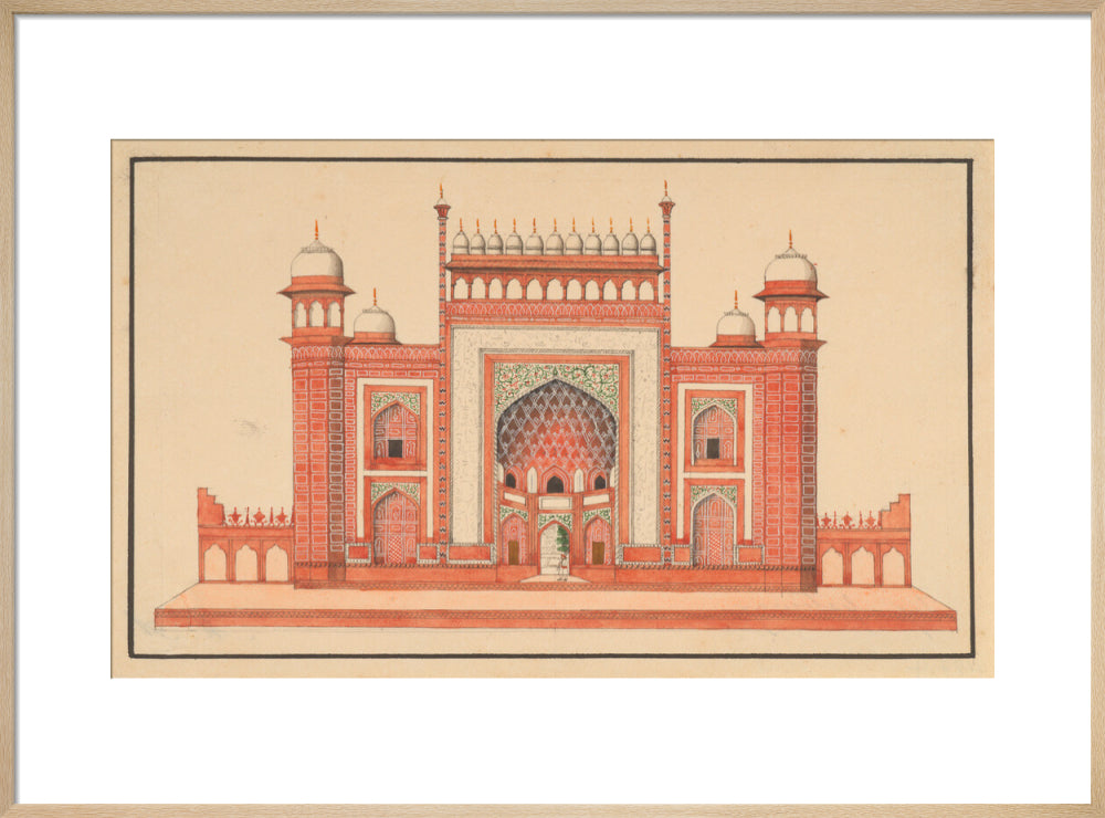 The Gateway to the Taj Mahal (art print, large, natural)