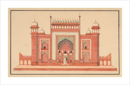 The Gateway to the Taj Mahal (unstretched canvas, extra large, unframed)