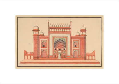 The Gateway to the Taj Mahal (unstretched canvas, small, unframed)