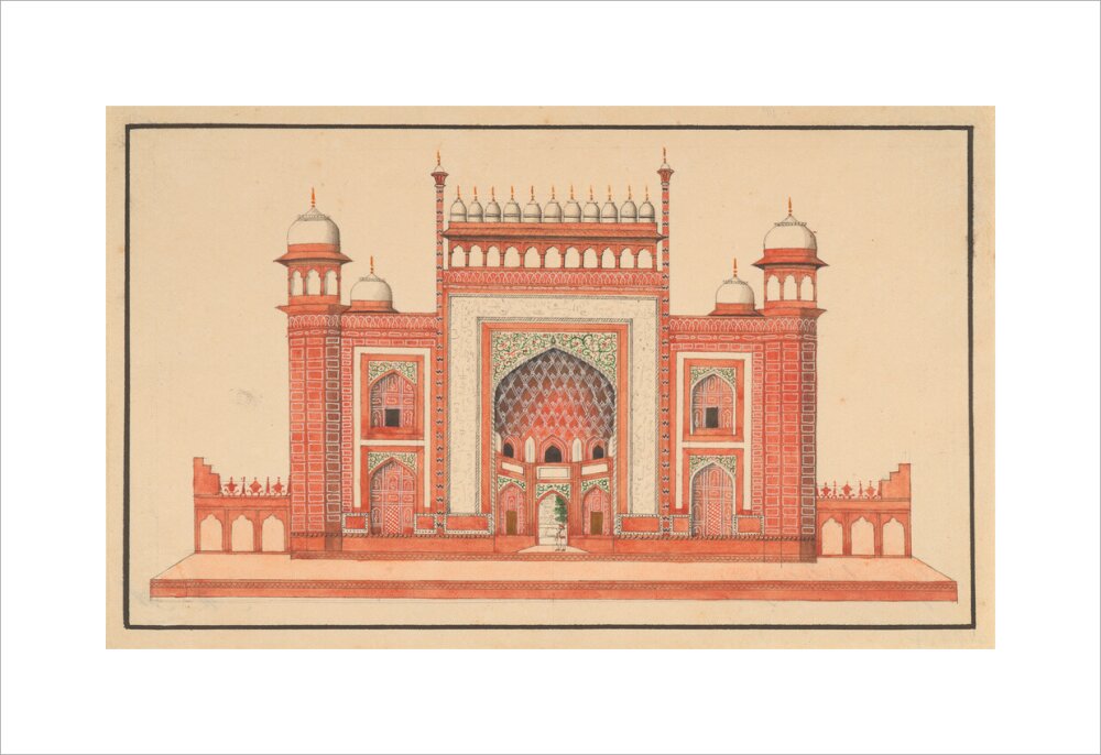 The Gateway to the Taj Mahal (unstretched canvas, medium, unframed)