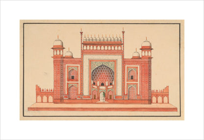 The Gateway to the Taj Mahal (unstretched canvas, medium, unframed)
