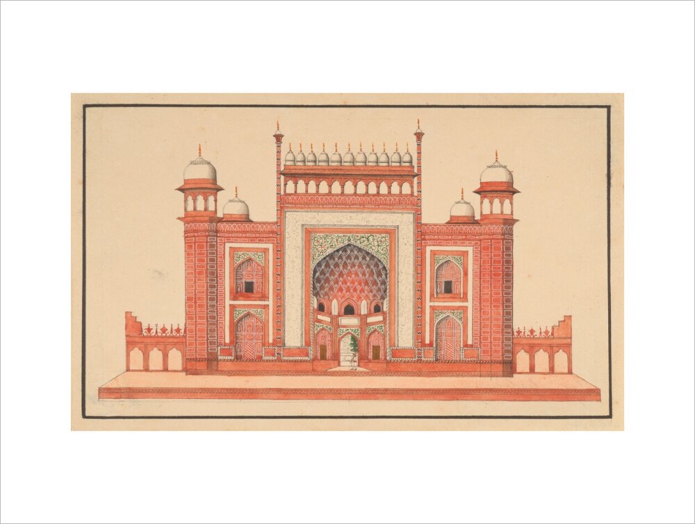 The Gateway to the Taj Mahal (art print, large, unframed)