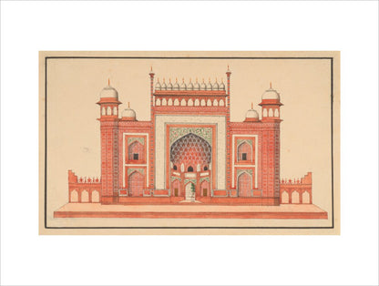 The Gateway to the Taj Mahal (art print, large, unframed)