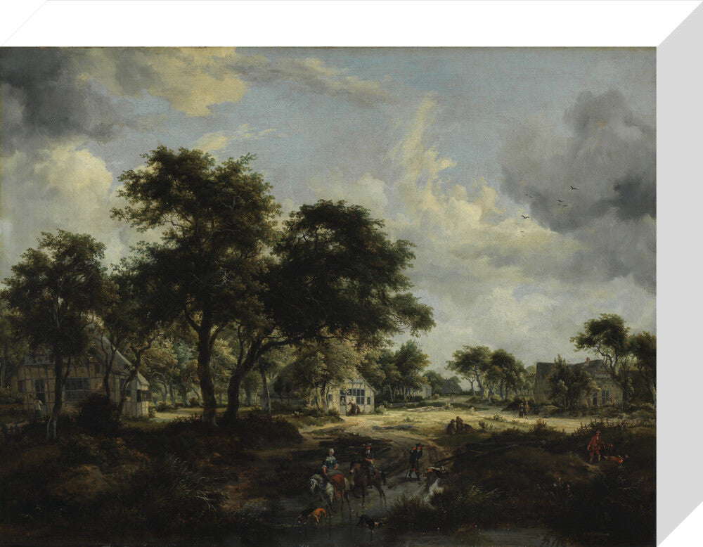 Wooded Landscape (stretched canvas, small, unframed)
