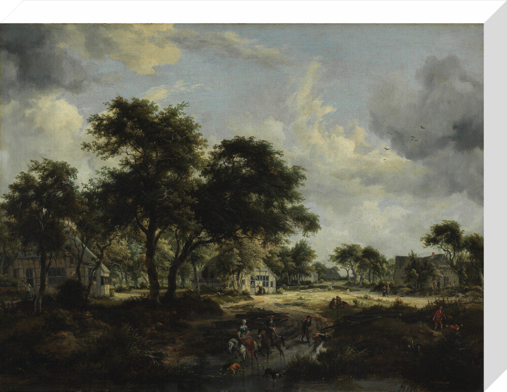 Wooded Landscape (stretched canvas, medium, unframed)