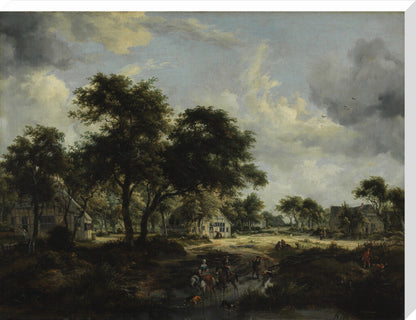 Wooded Landscape (stretched canvas, extra large, unframed)