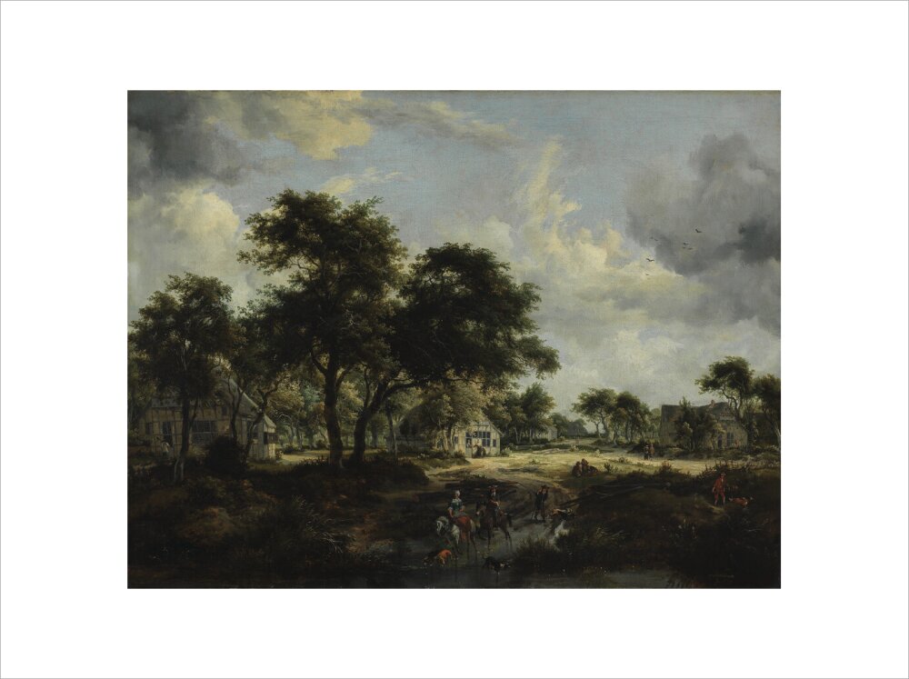 Wooded Landscape (art print, medium, unframed)
