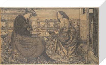 The Backgammon Players (stretched canvas, small, unframed)