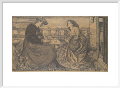 The Backgammon Players (art print, medium, white)