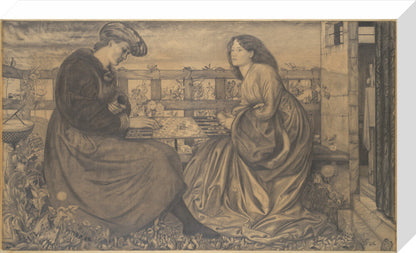 The Backgammon Players (stretched canvas, medium, unframed)
