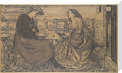 The Backgammon Players (stretched canvas, large, unframed)