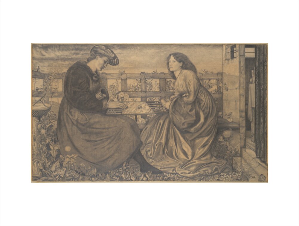 The Backgammon Players (art print, extra large, unframed)