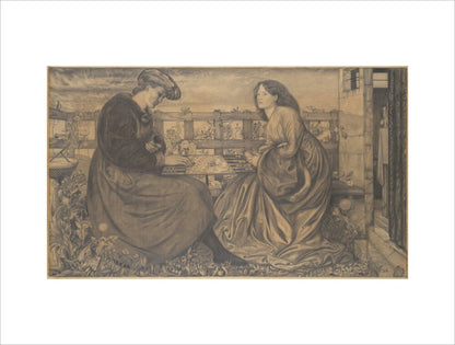 The Backgammon Players (art print, extra large, unframed)