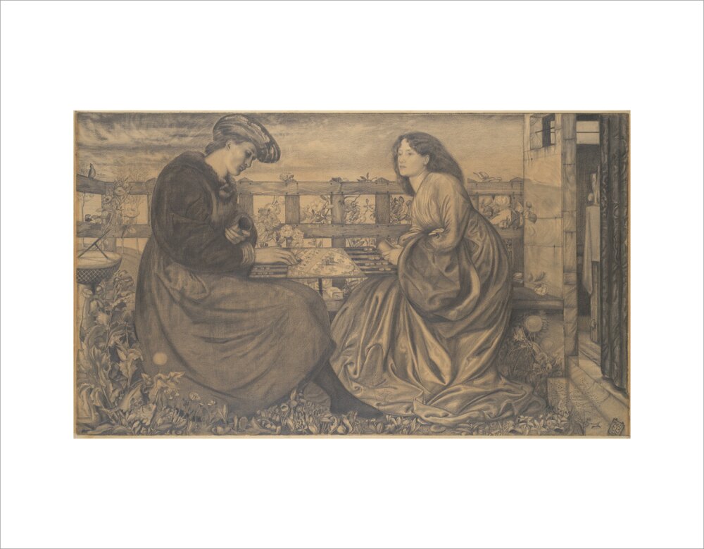 The Backgammon Players (art print, small, unframed)