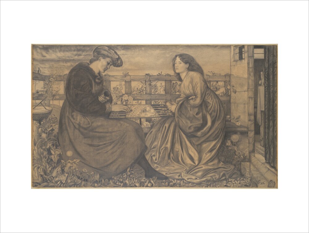 The Backgammon Players (art print, medium, unframed)