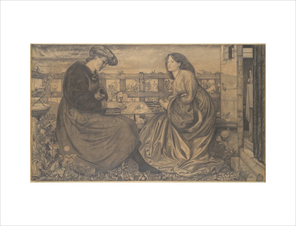 The Backgammon Players (art print, large, unframed)