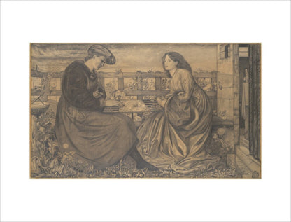 The Backgammon Players (art print, large, unframed)
