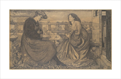 The Backgammon Players (unstretched canvas, large, unframed)