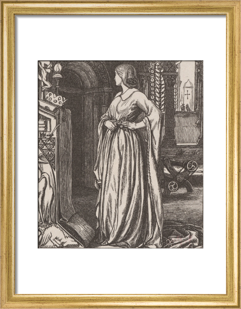 Godiva (art print, small, gold)