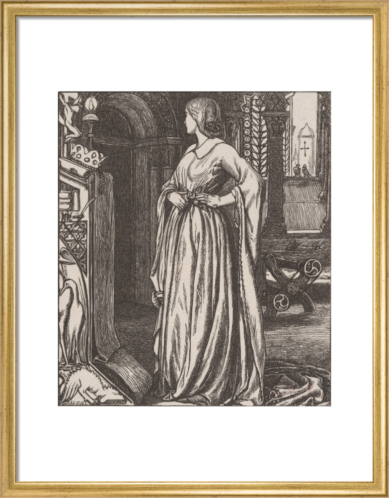 Godiva (art print, medium, gold)