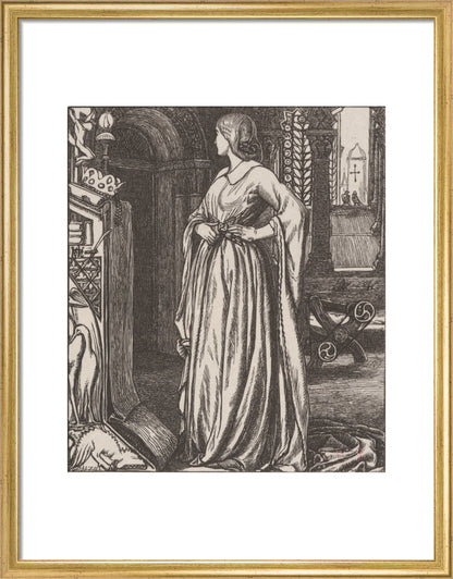 Godiva (art print, medium, gold)