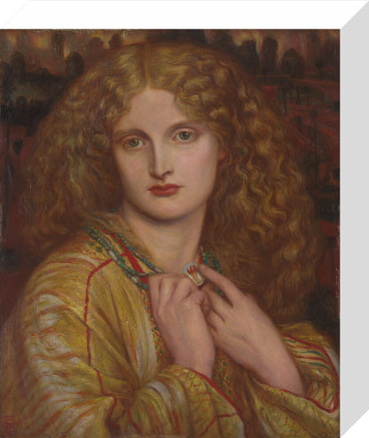 The Flaming Heart, after Rossetti (stretched canvas, small, unframed)