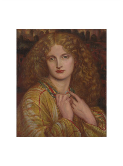 The Flaming Heart, after Rossetti (art print, small, unframed)