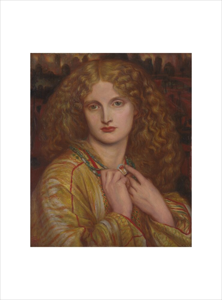 The Flaming Heart, after Rossetti (art print, medium, unframed)