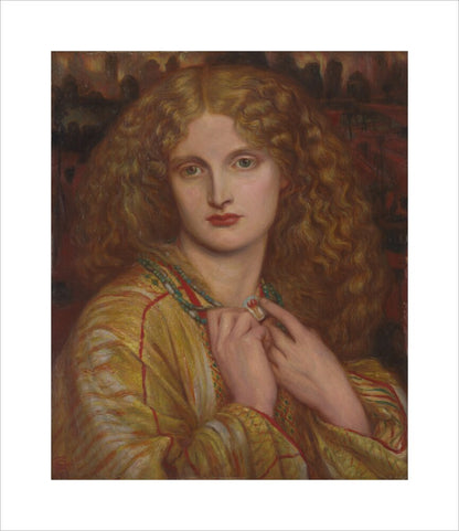 The Flaming Heart, after Rossetti (unstretched canvas, medium, unframed)