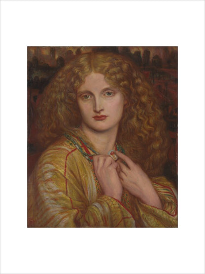 The Flaming Heart, after Rossetti (art print, extra large, unframed)