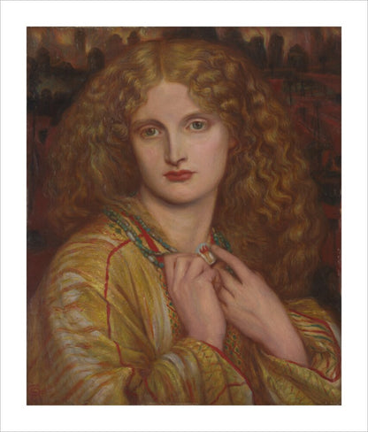 The Flaming Heart, after Rossetti (unstretched canvas, extra large, unframed)