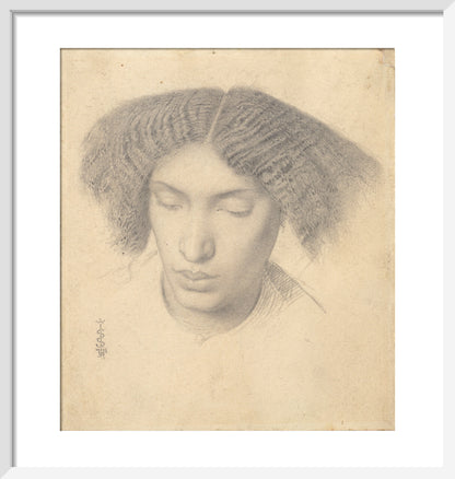 Portrait of Mrs Fanny Eaton (art print, small, white)