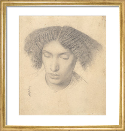 Portrait of Mrs Fanny Eaton (art print, small, gold)