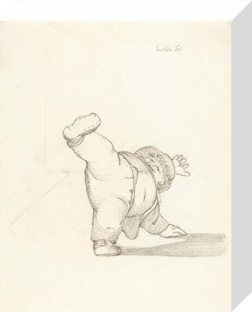 William Morris Performing a Cartwheel (stretched canvas, small, unframed)