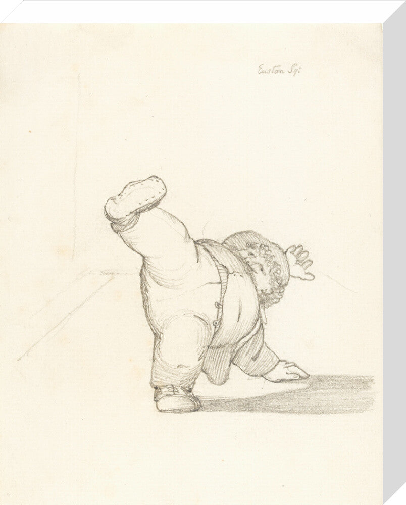 William Morris Performing a Cartwheel (stretched canvas, medium, unframed)