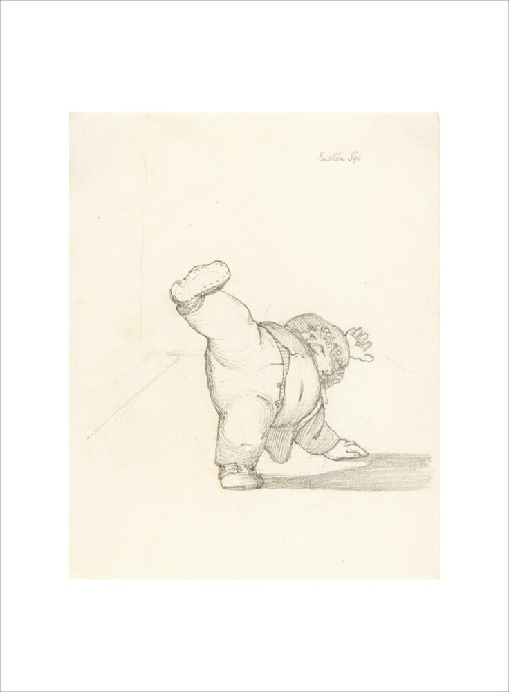 William Morris Performing a Cartwheel (art print, small, unframed)