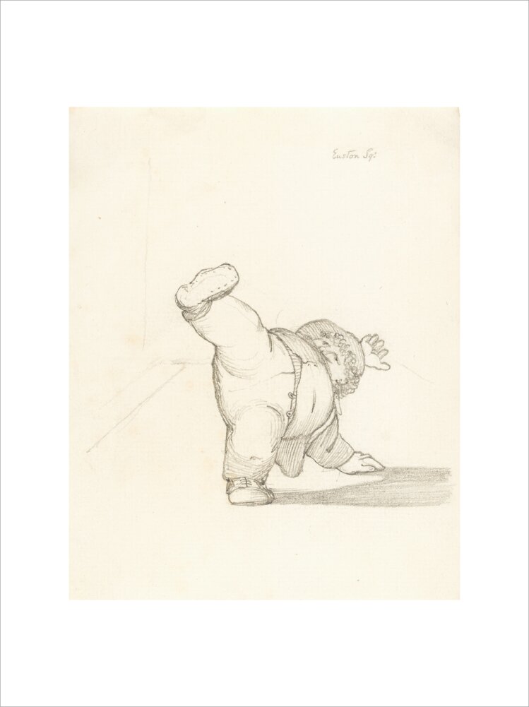 William Morris Performing a Cartwheel (art print, extra large, unframed)