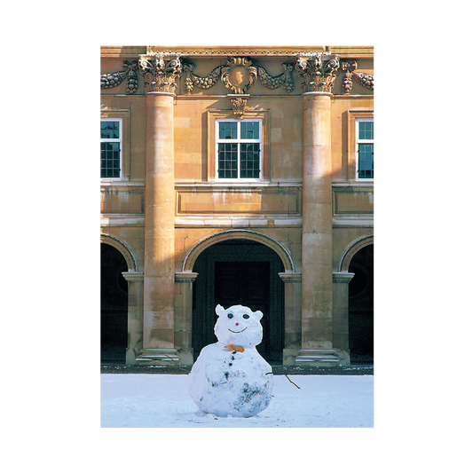 Snowman, Emmanuel College - Greeting card