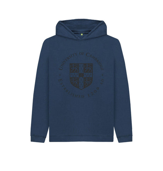Navy Blue Kids University of Cambridge Hoodie, Large Shield