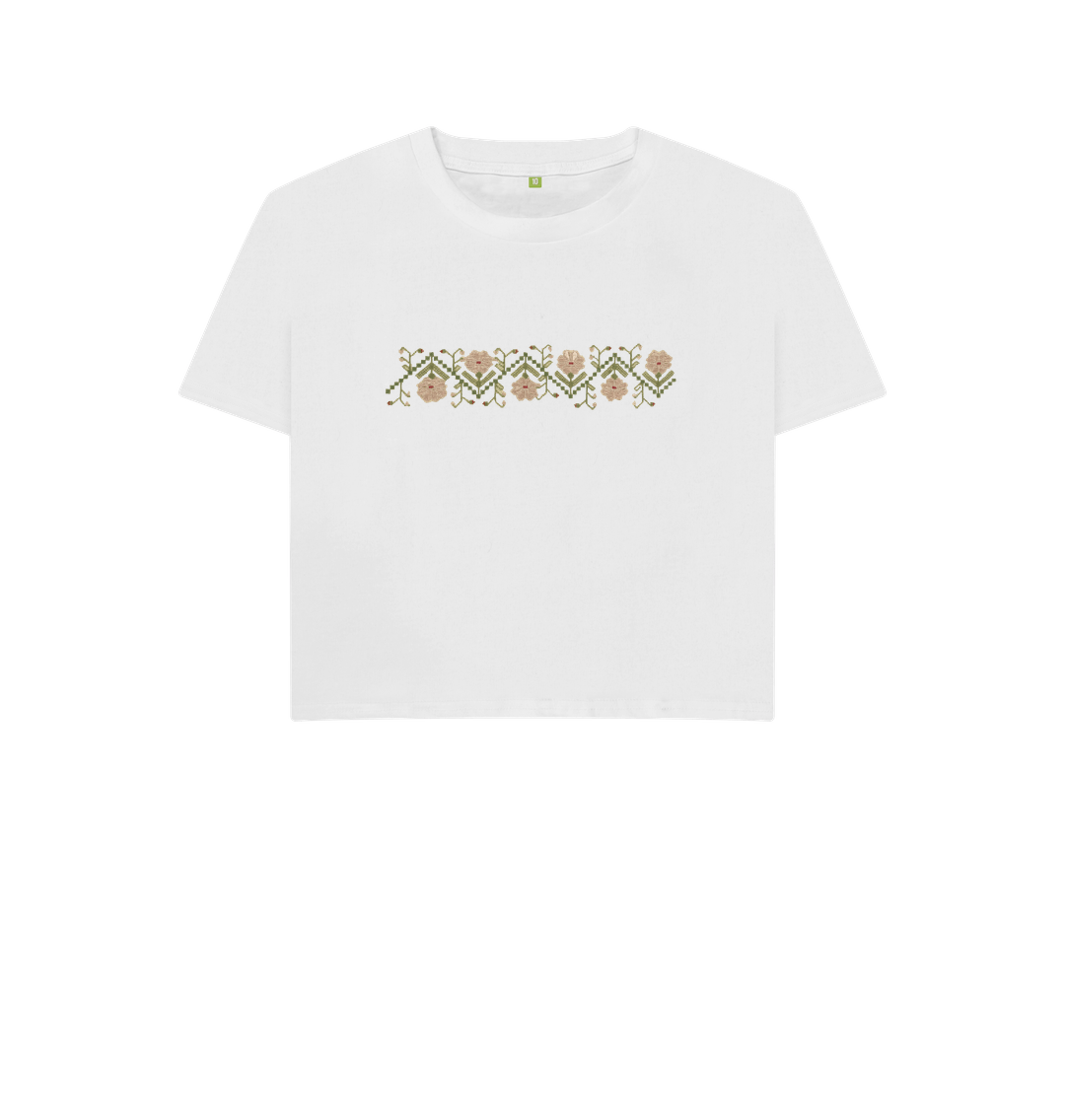 White Printed T-shirt Front