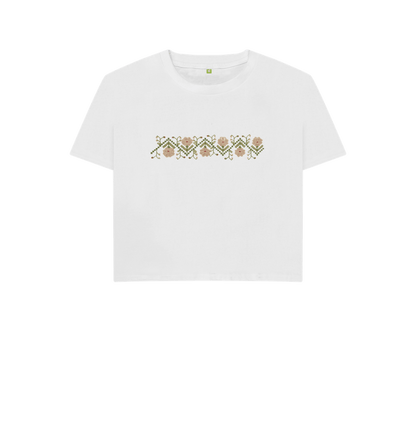 White Printed T-shirt Front