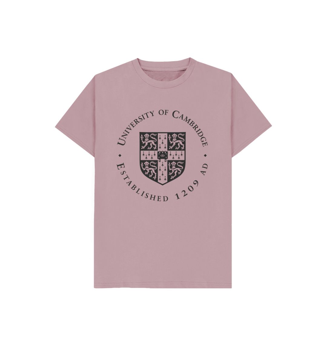 Mauve Kid's University of Cambridge T-shirt, Large Shield