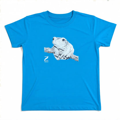 Tree Frog on Blue - Children's T-shirt