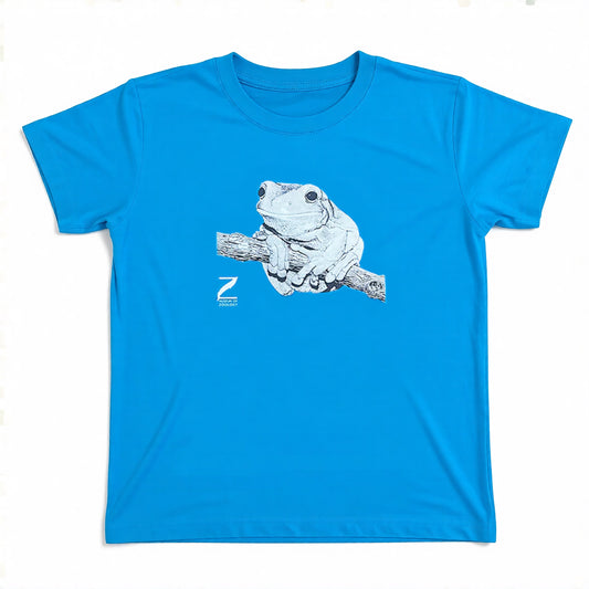 Tree Frog on Blue - Children's T-shirt