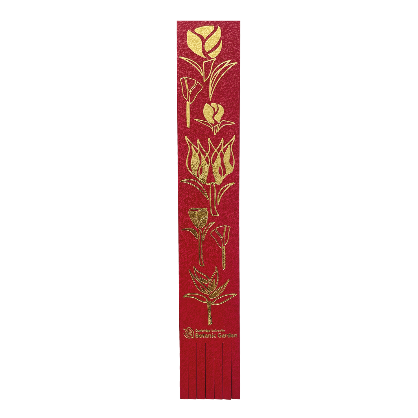 Gold Embossed Tulips - Bookmark
