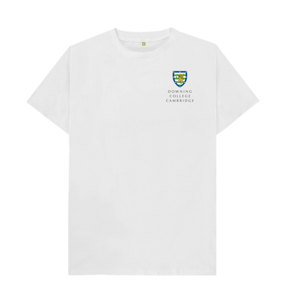 White Downing College Crew neck tee - light colours