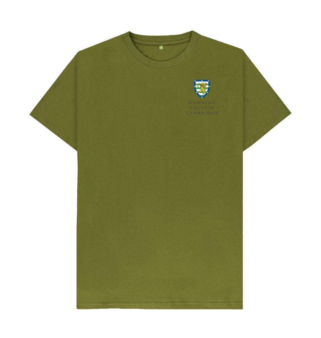 Moss Green Downing College Crew neck tee - light colours