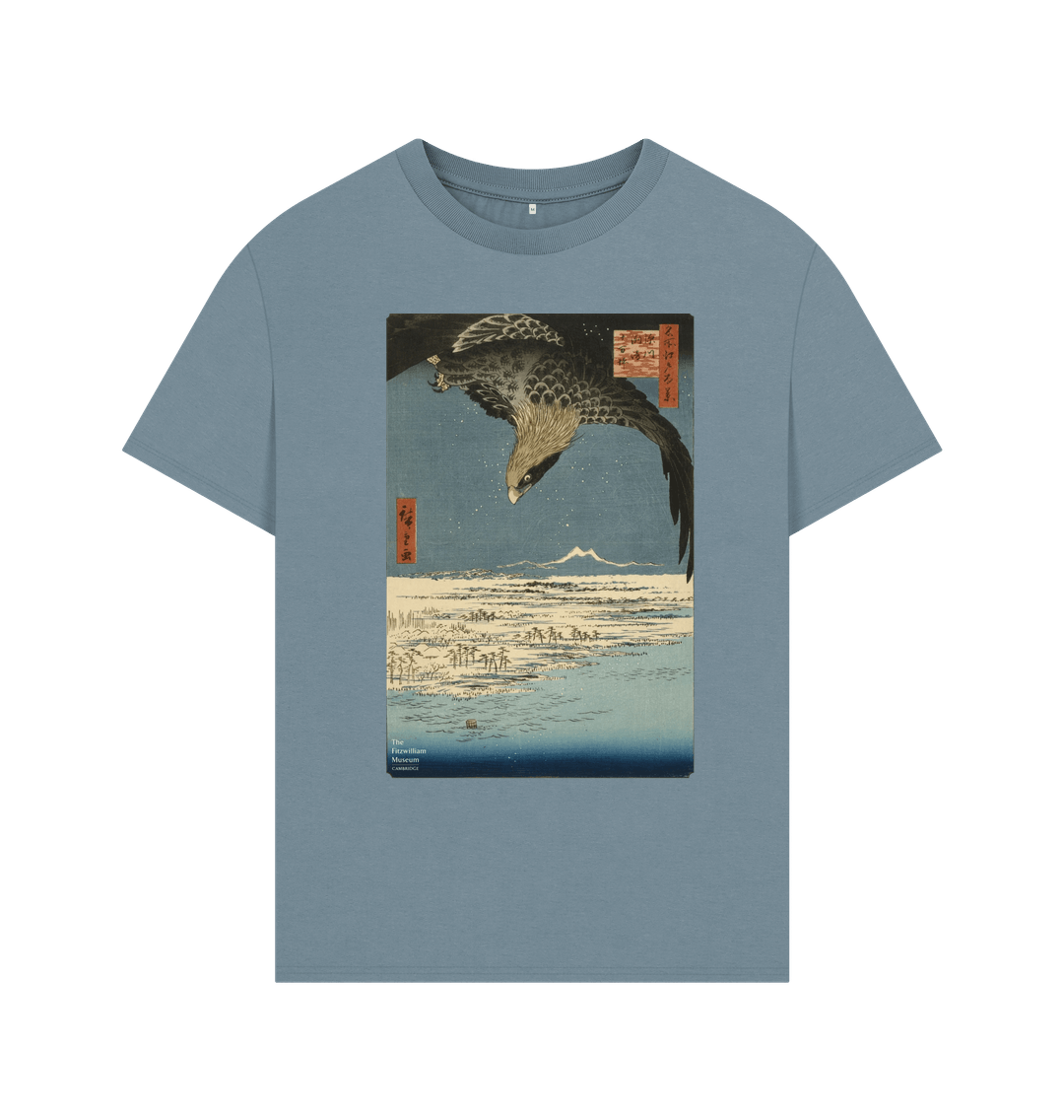 Stone Blue Hiroshige's Eagle Oversized Tee