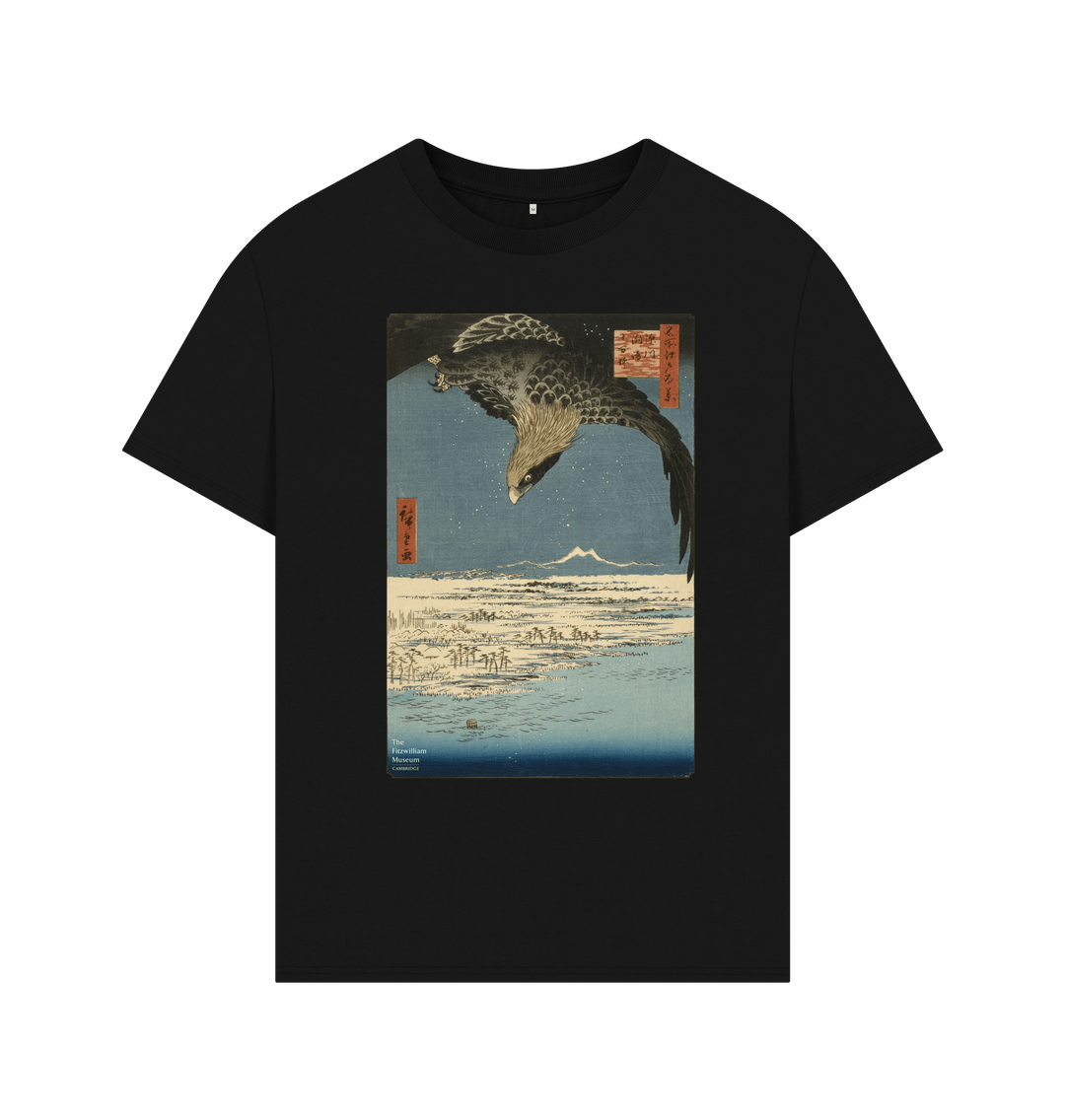 Black Hiroshige's Eagle Oversized Tee